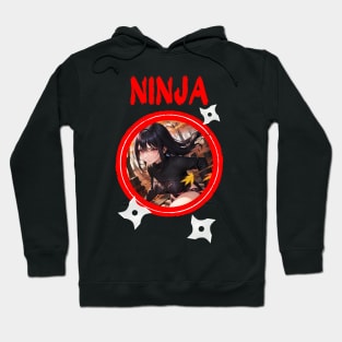 Ninja Target Love Cute Anime Girl Hoodie